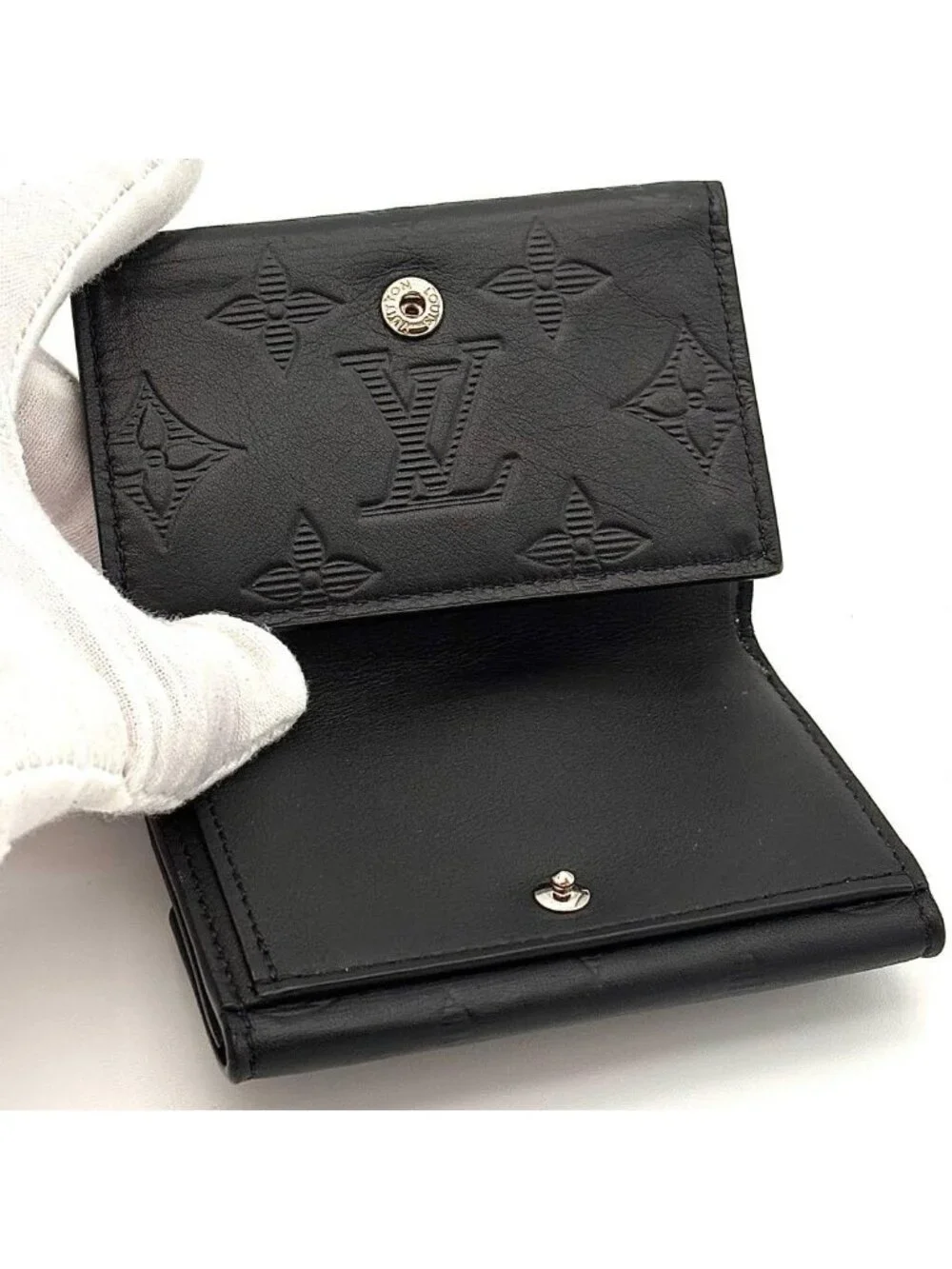 Louis Vuitton Wallet Monogram Shadow Discovery Black
